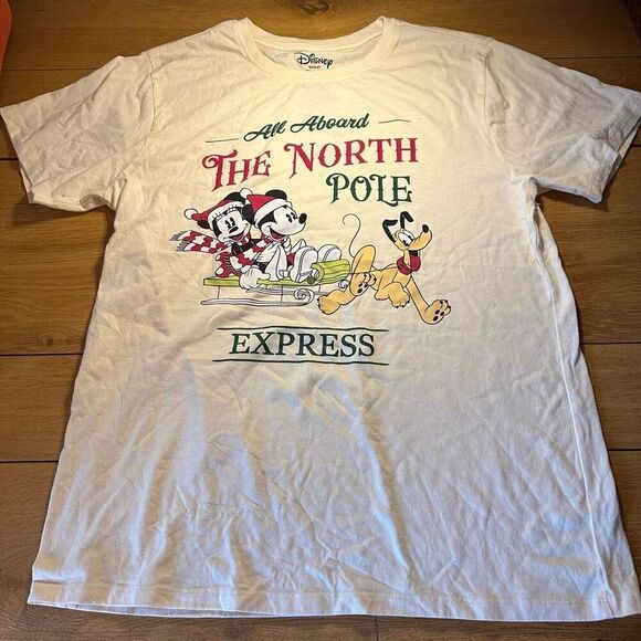 Disney the polar bear express Disney Mickey Minnie shirt large - Picture 1 of 5